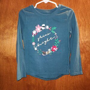 XS (4/5) Merry & Bright Cat & Jack Long Sleeve Tee